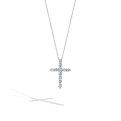 Big Diamond Cross Necklace - 2.00ctw