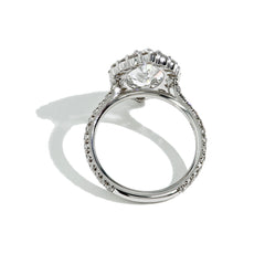 2 Carat Marquise Cut Diamond Halo Engagement Ring