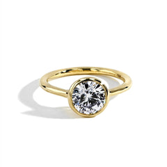 Bezel Set Round Diamond Engagement Setting