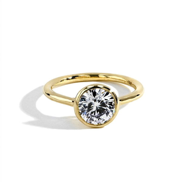 Bezel Set Round Diamond Engagement Setting
