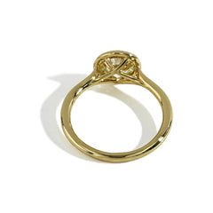 1.50 Carat Bezel Set Round Diamond Engagement Ring