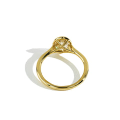 Bezel Set Oval Diamond Solitaire Engagement Setting