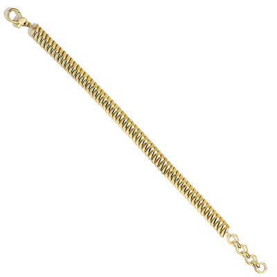Private Label Curved Link Bracelet in Yellow Gold - Private Label product