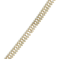 Small Pavé Diamond Dangle Anklet