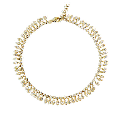 Small Pavé Diamond Dangle Anklet - Private Label product