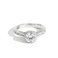 Tacori Dantela Round Cushion Halo Pavé Engagement Ring Setting