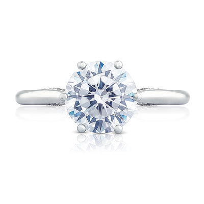 Tacori 2650RD6.5 White Gold Solitaire Simply Tacori Engagement Ring Setting - Tacori product