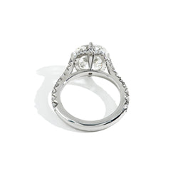 Robert Pelliccia 5 Carat Antique Cushion Diamond Compass Setting Engagement Ring