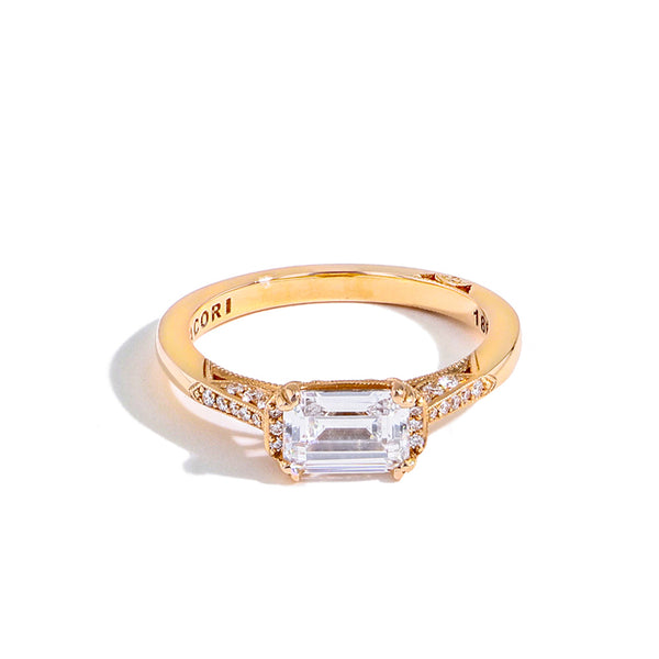 Tacori Emerald Cut East West Simply Tacori Engagement Ring