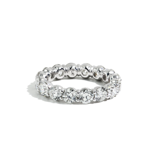 4ctw Round Cut Diamond Eternity Band in Platinum