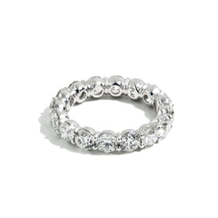 4ctw Round Cut Diamond Eternity Band in Platinum