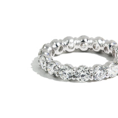 4ctw Round Cut Diamond Eternity Band in Platinum