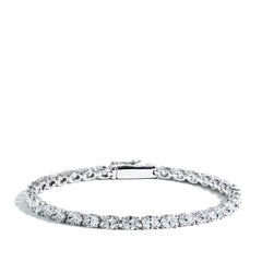 8 Carat Tennis Bracelet with East-West Oval Diamonds
