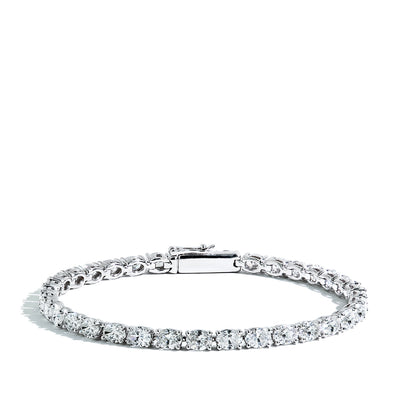 8 Carat Tennis Bracelet with East-West Oval Diamonds - Private Label product
