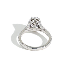 Tacori Dantela Cushion Bloom with Split Shank