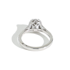 Tacori Dantela Cushion Bloom with Split Shank