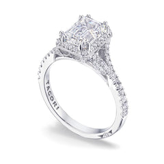 Tacori Dantela Cushion Bloom with Split Shank