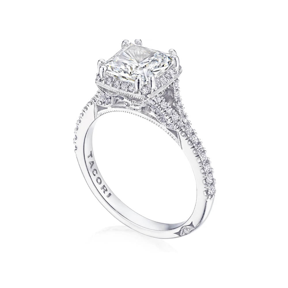 Tacori Dantela Cushion Bloom with Split Shank
