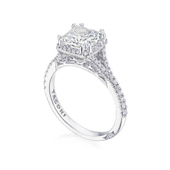 Tacori Dantela Cushion Bloom with Split Shank