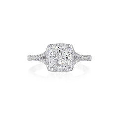 Tacori Dantela Cushion Bloom with Split Shank