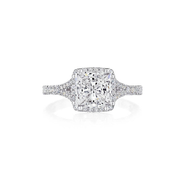 Tacori Dantela Cushion Bloom with Split Shank