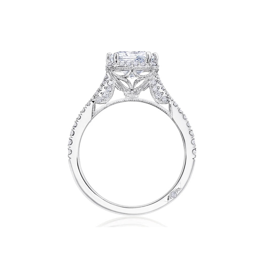 Tacori Dantela Cushion Bloom with Split Shank