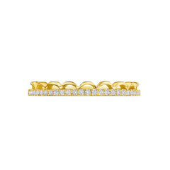 Tacori Crescent Crown 3/4 Emerald Ring