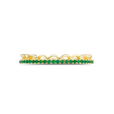 Tacori Crescent Crown 3/4 Emerald Ring - Tacori product