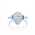 Tacori Dantela Sapphire Cadillac Side Stone Engagement Ring
