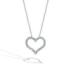 Diamond Heart Necklace - 0.75 ctw