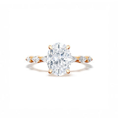 Tacori Sculpted Crescent Oval Pavé Ring