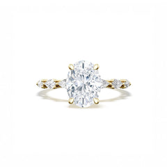 Tacori Sculpted Crescent Oval Pavé Ring