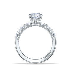 Tacori Sculpted Crescent Pear Pavé Ring