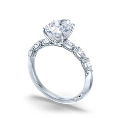 Tacori Sculpted Crescent Pear Pavé Ring