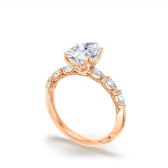 Tacori Sculpted Crescent Pear Pavé Ring