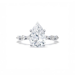 Tacori Sculpted Crescent Pear Pavé Ring