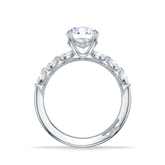Tacori Sculpted Crescent Round Pavé Ring