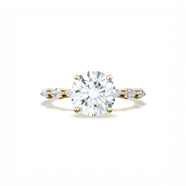 Tacori Sculpted Crescent Round Pavé Ring
