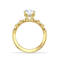 Tacori Sculpted Crescent Oval Pavé Ring