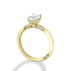 Tacori Oval Hidden Halo Solitaire Engagement Ring Setting