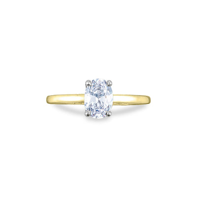 Tacori Oval Two Tone Hidden Halo Engagement Ring Setting - Tacori product