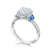 Tacori Dantela Sapphire Cadillac Side Stone Engagement Ring