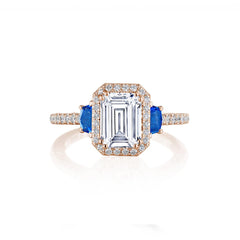 Tacori Dantela Sapphire Cadillac Side Stone Engagement Ring