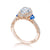 Tacori Dantela Sapphire Cadillac Side Stone Engagement Ring