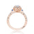 Tacori Dantela Sapphire Cadillac Side Stone Engagement Ring