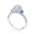 Tacori Dantela Sapphire Cadillac Side Stone Engagement Ring