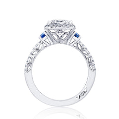 Tacori Dantela Sapphire Cadillac Side Stone Engagement Ring
