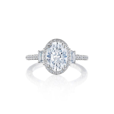 Tacori Dantela Cadillac Three Stone Bloom Engagement Ring - Tacori product