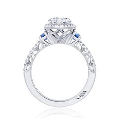 Tacori Dantela Sapphire Cadillac Side Stone Engagement Ring