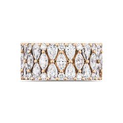 Tacori Classic Crescent RoyalT Geometric Diamond Wedding Band in Platinum